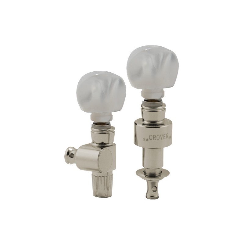 Grover 124N5 Geared Banjo Pegs with Round Pearloid